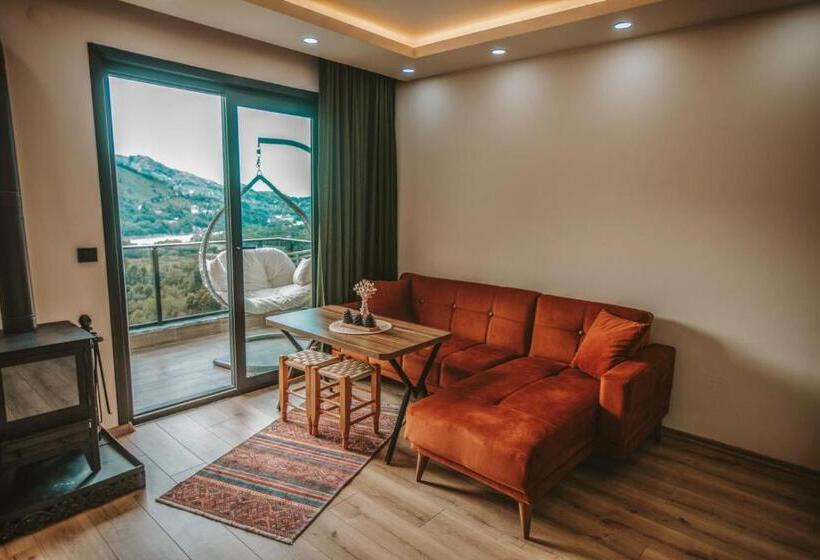 آپارتمان 1 خوابه با چشم‌انداز باغ, Green Hill Apart