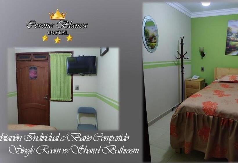 اتاق استاندارد یک تخته با سرویس بهداشتی مشترک, Hostal Corona Blanca