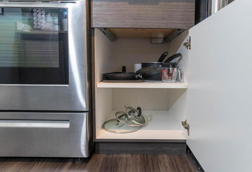 Apartamento 1 Quarto, Self Check In Washer Dryer 4ksmart Tv King Bed Gym