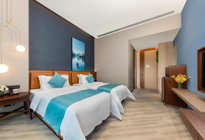 Номер Deluxe, Sha Zhi Ye Serviced Apartment Hotel   Houjie Wanda Plaza Liaoxia Subway Station