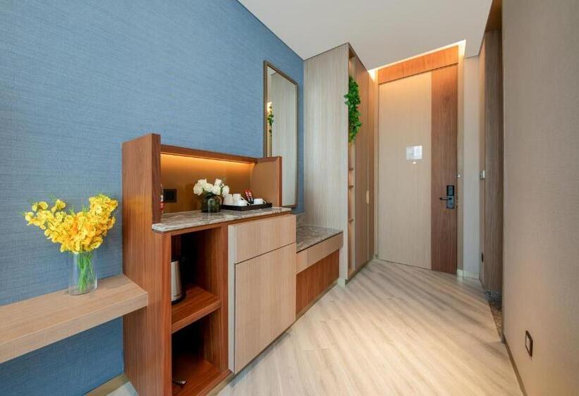Номер Superior, Sha Zhi Ye Serviced Apartment Hotel   Houjie Wanda Plaza Liaoxia Subway Station