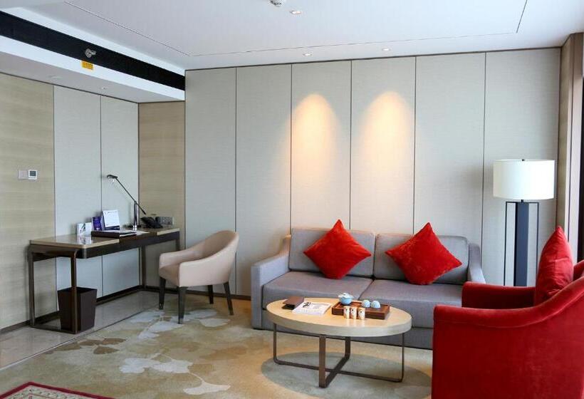 اتاق دلوکس با تخت کینگ و چشم‌انداز شهر, Grand Metropark Hotel Beijing