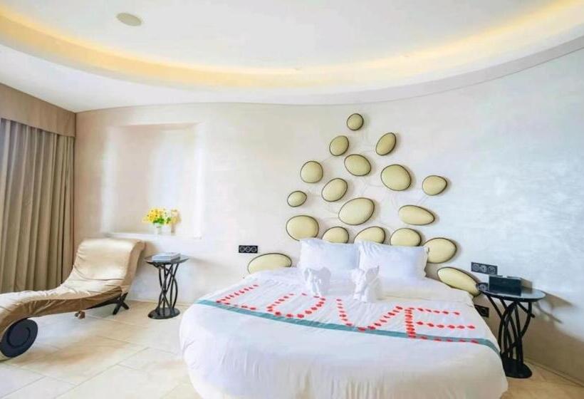 キングサイズベッドのスタンダードルーム, Sanya Romantic Journey Sea Resort & Spa