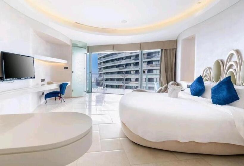 キングサイズベッドのスタンダードルーム, Sanya Romantic Journey Sea Resort & Spa