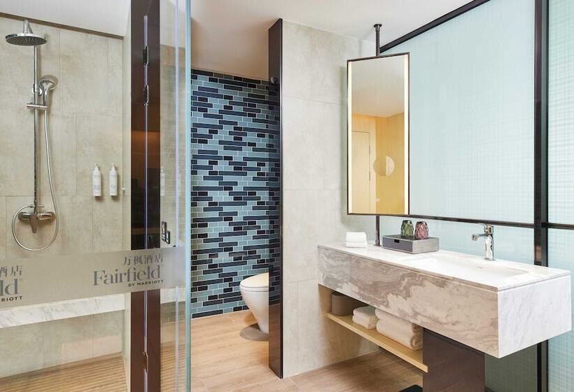חדר סטנדרט שתי מיטות זוגיות, Fairfield By Marriott Changsha Tianxin