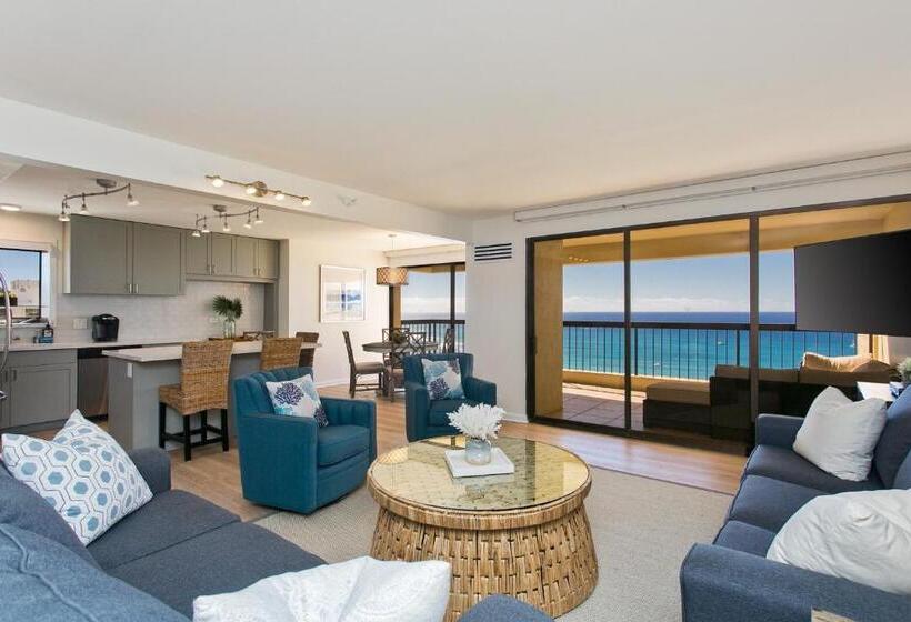 침실 1개 바다 전망 아파트, High Floor Luxury Oceanfront At Waikiki Beach Tower