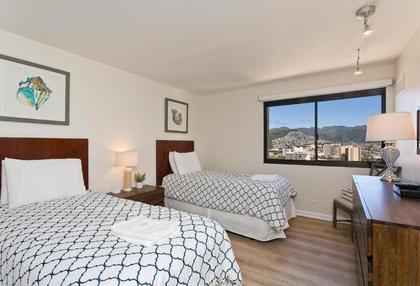 침실 1개 바다 전망 아파트, High Floor Luxury Oceanfront At Waikiki Beach Tower