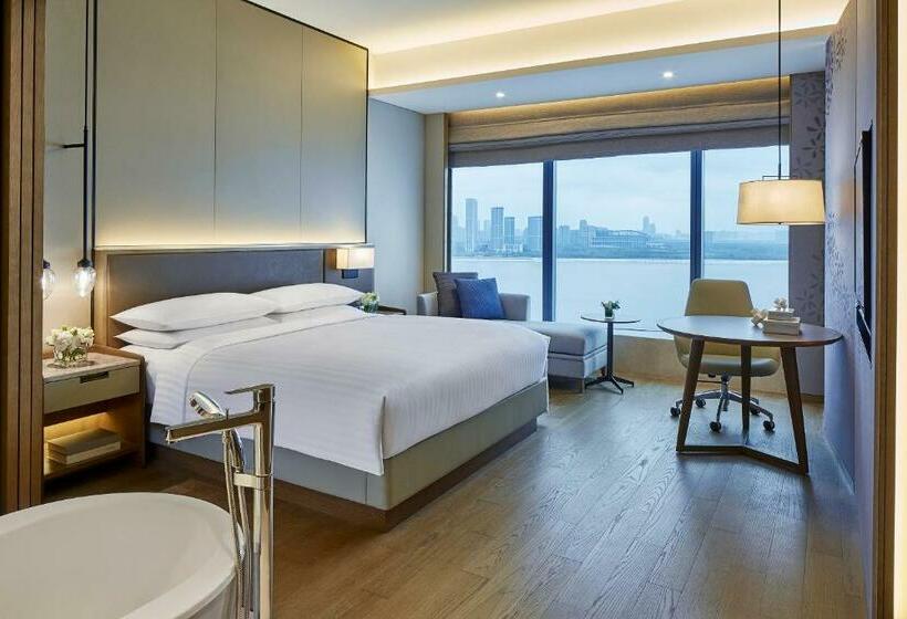キングサイズベッドのエクゼクティブルーム, Hangzhou Marriott Hotel Qianjiang