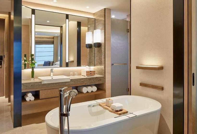 キングサイズベッドのエクゼクティブルーム, Hangzhou Marriott Hotel Qianjiang