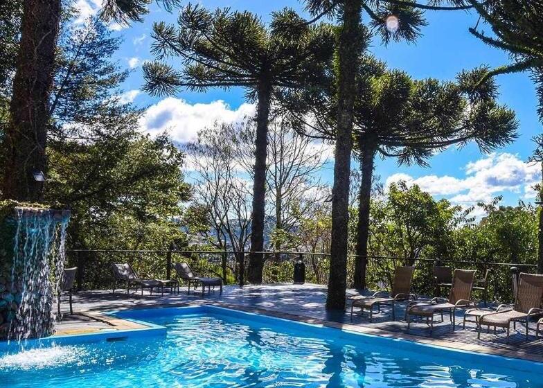 침실 1개 복층 룸, Duplex Cobertura   Gramado Wish Serrano