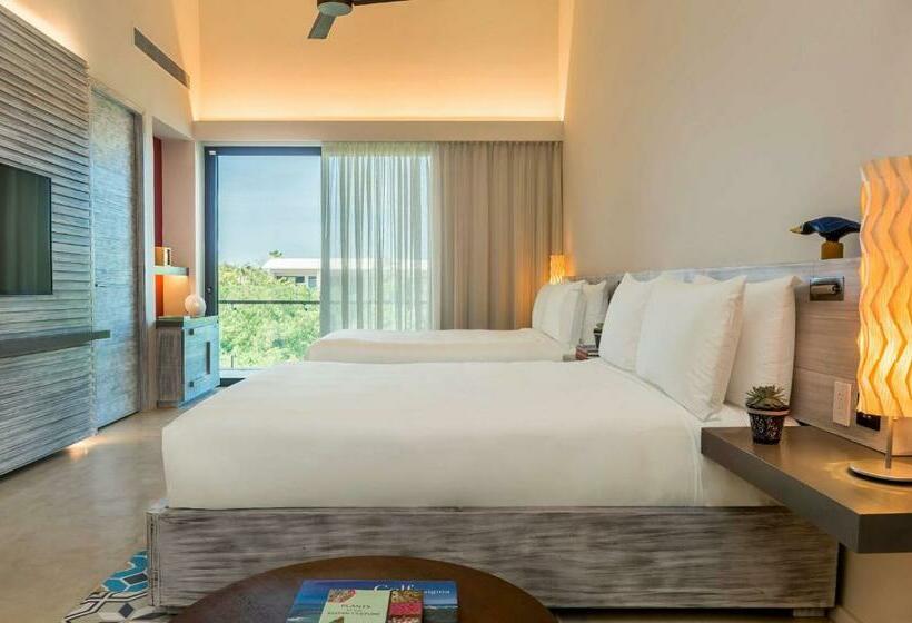带2个双人床的标准工作室, Andaz Mayakoba Resort Riviera Maya, By Hyatt