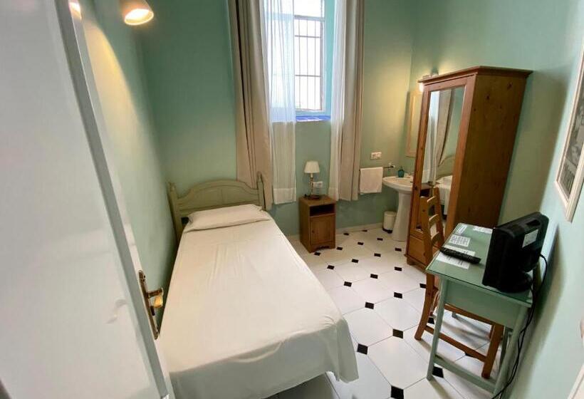 Quarto Estandar Individual Banheiro Compartilhado, Pensión España