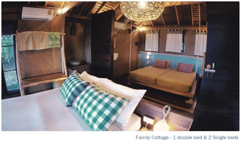 اتاق استاندارد چهار تخته با چشم‌انداز دریا, Coco Cottage Resort