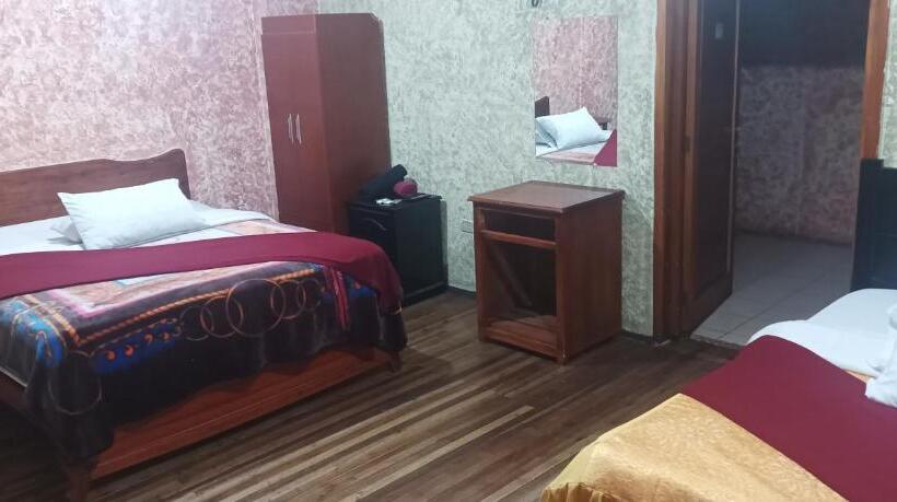 스탠다드 룸 더블 침대 2개, La Perla Cuencana Hostal