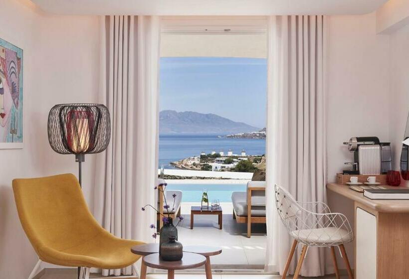 수피리어 룸 바다 전망, Myconian Kyma, A Member Of Design Hotels