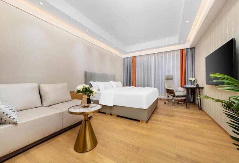Quarto Deluxe, Doria Home International Apartment  Guangzhou Huijin Ifc Keyun Road Metro Branch Canton Fair Free Sh
