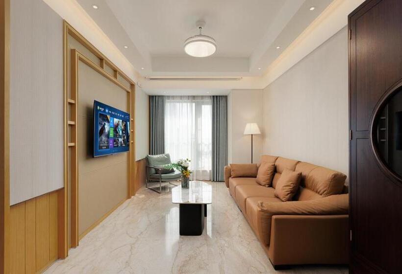 Apartamento 2 Dormitórios, Doria Home International Apartment  Guangzhou Huijin Ifc Keyun Road Metro Branch Canton Fair Free Sh