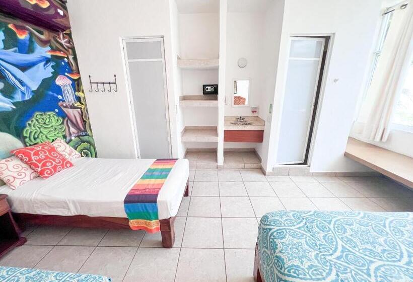 Pokój Rodzinny Widok Basen, Ith Sayulita Amazing Surf Hostel