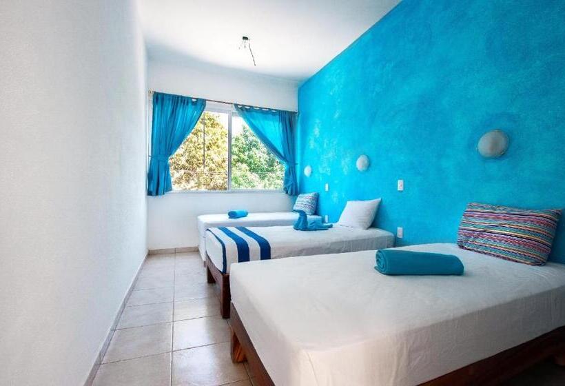 Standaard Driepersoonskamer met Gedeelde Badkamer, Ith Sayulita Amazing Surf Hostel