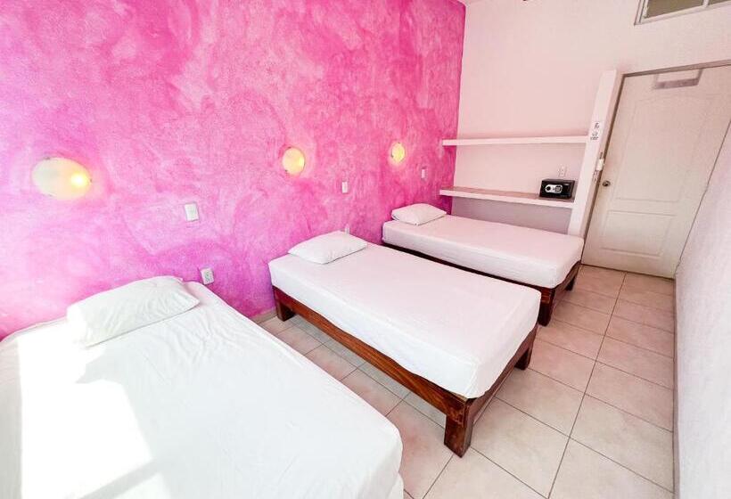 Standaard Driepersoonskamer met Gedeelde Badkamer, Ith Sayulita Amazing Surf Hostel
