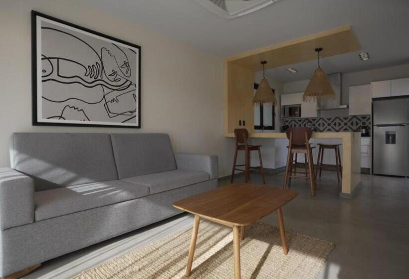 １ベッドルームのデラックスアパートメント, Nook Tulum Luxury Condohotel By Marea