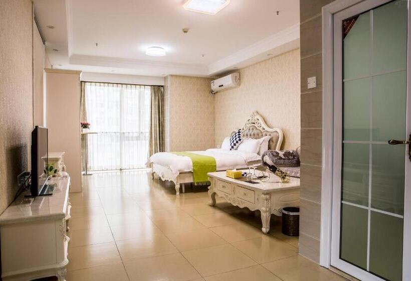 غرفة ديلوكس سرير كينج, Waifiden Guangzhou Haizhu Square Wanyi Apartment