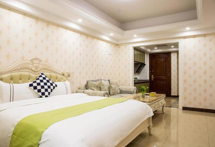 غرفة ديلوكس, Waifiden Guangzhou Haizhu Square Wanyi Apartment