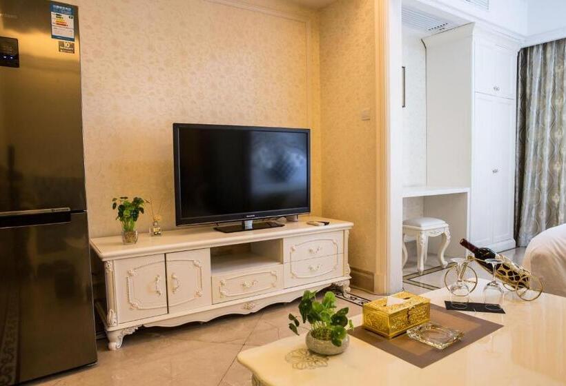 غرفة ديلوكس سرير كينج, Waifiden Guangzhou Haizhu Square Wanyi Apartment