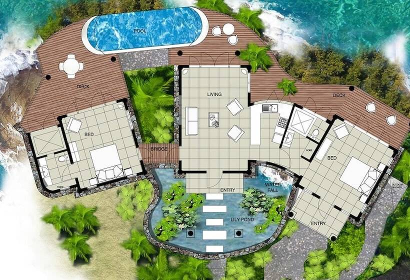 Вилла 1 Спальня Вид на Море, Savasi Island Resort