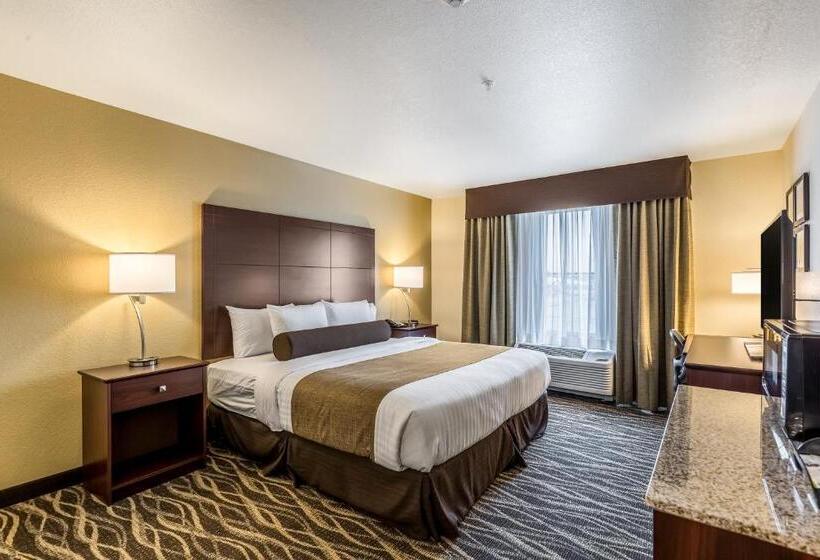 장애인을 위한 킹사이즈 침대 스탠다드 룸, Cobblestone Hotel & Suites   Stevens Point