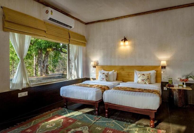ガーデンビューデラックスルーム, The Riverwood Forest Retreat Pench