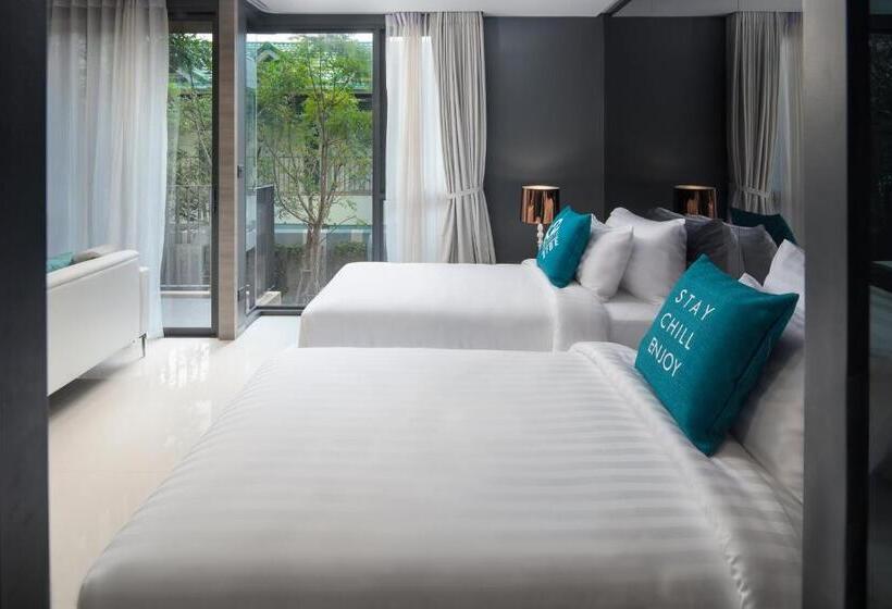 침실 1개 디럭스 아파트, Cross Vibe Pattaya Seaphere   Formerly X2 Vibe Pattaya Seaphere