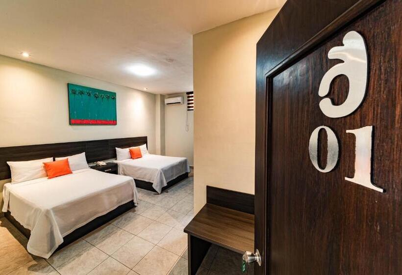 Quarto Estandar, Bed Bed Hotel Perla