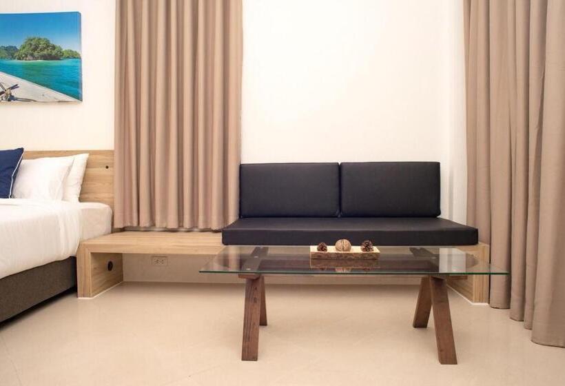 带大床的豪华间, Aquavana Haad Rin Resort