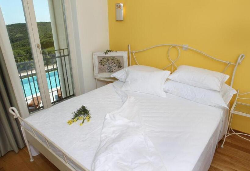 اتاق استاندارد با بالکن و چشم‌انداز دریا, Villa Stefanija Small Boutique Hotel&restaurant