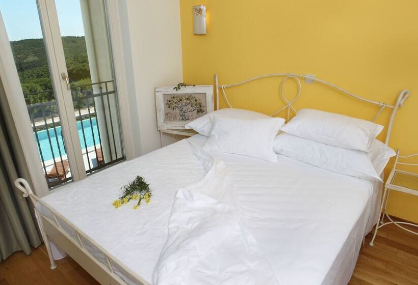 اتاق استاندارد با بالکن و چشم‌انداز دریا, Villa Stefanija Small Boutique Hotel&restaurant