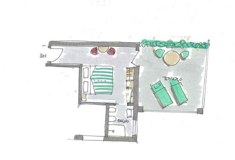 Quarto Estandar Cama King, Paradiso Conca D Oro