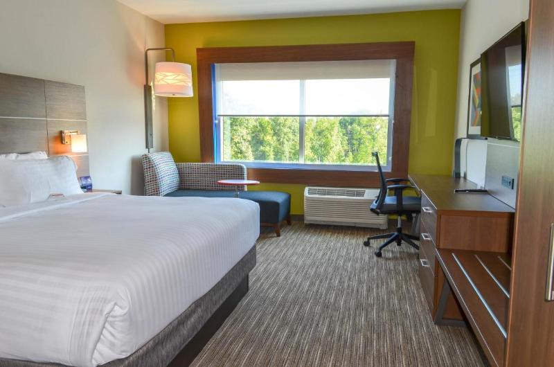身障者適用キングサイズベッドルーム, Holiday Inn Express & Suites Raleigh Airport   Brier Creek, An Ihg