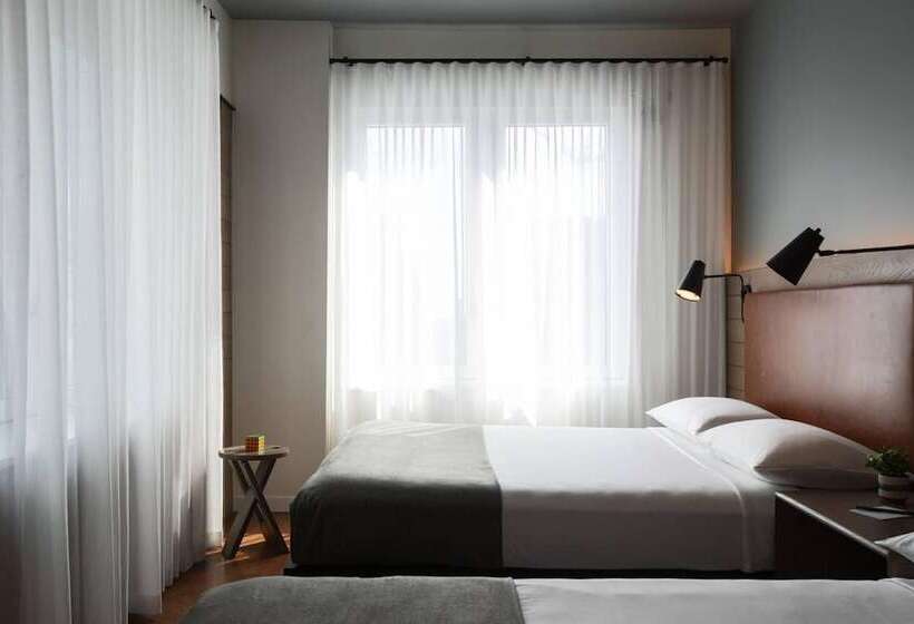 اتاق استاندارد با 2 تخت دوبل, Moxy Nyc Downtown