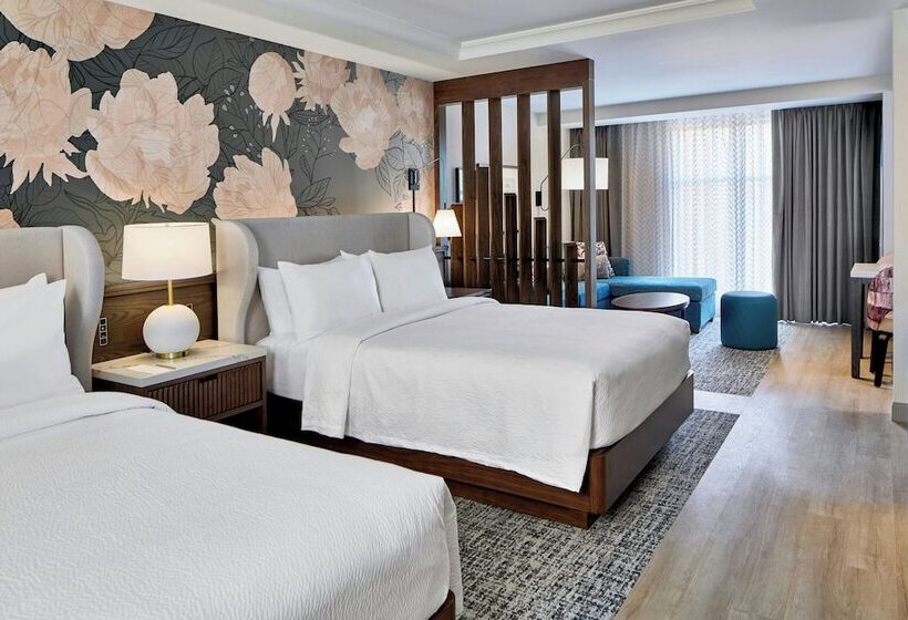 اتاق استاندارد با تخت دو نفره بزرگ, Residence Inn by Marriott Nashville Downtown/Convention Center