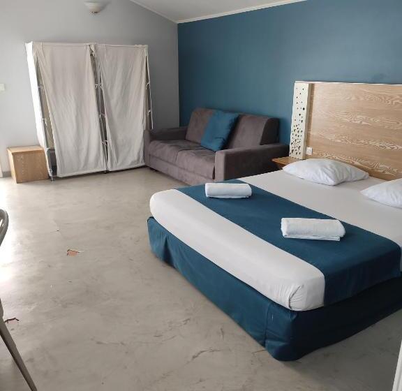 اتاق استاندارد با تراس و چشم‌انداز دریا, Marina , 2mn à Pieds Plage Boucan Canot