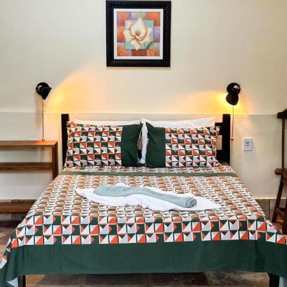 Quarto Quadruple Standart com Varanda, Pousada Da Fonte