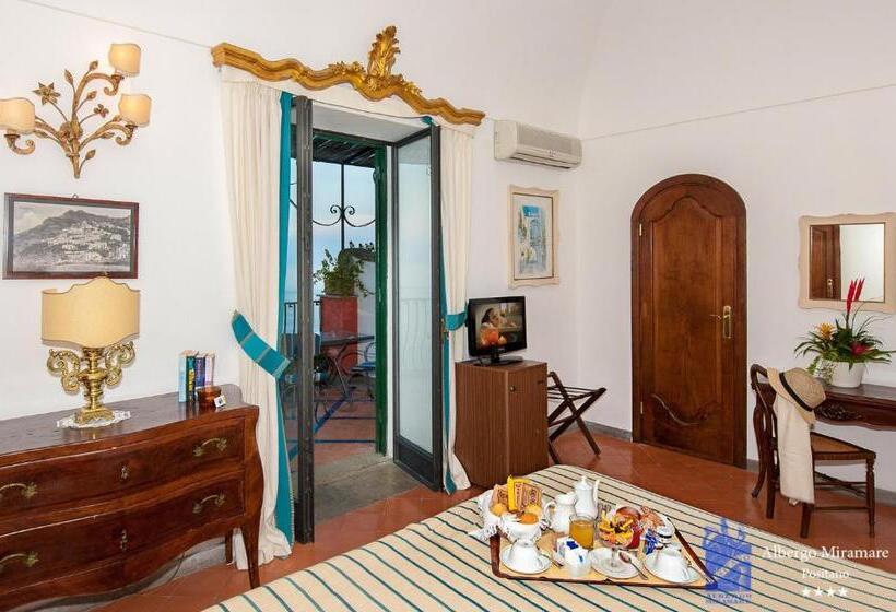 Номер Superior Вид на Море, Albergo Miramare Positano