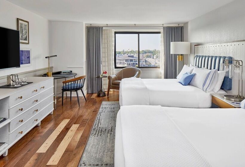 带2个双人床的标准工作室, Annapolis Waterfront Hotel, Autograph Collection