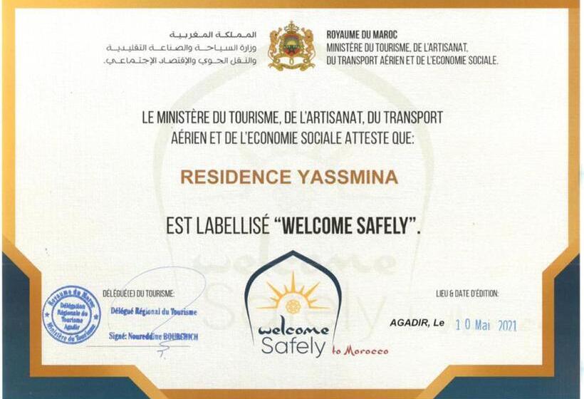 Апартаменты 1 Спальня Вид на Бассейн, Residence Yasmina Agadir