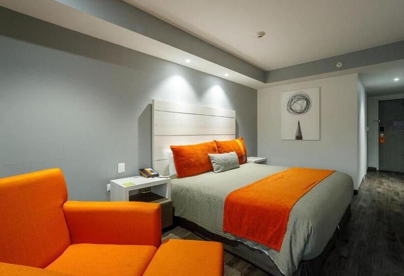 キングサイズベッドのデラックスルーム, Real Inn Tijuana By Camino Real Hoteles