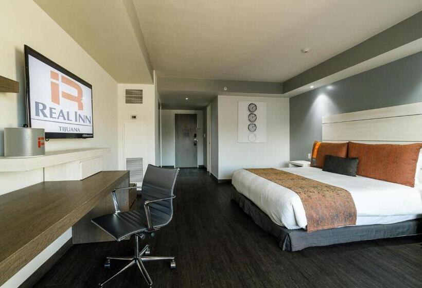 キングサイズベッドのエクゼクティブルーム, Real Inn Tijuana By Camino Real Hoteles
