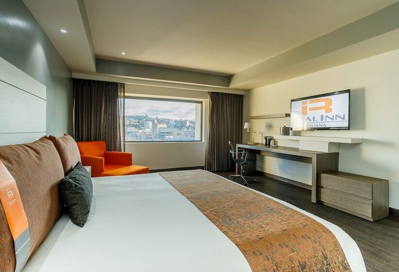 キングサイズベッドのエクゼクティブルーム, Real Inn Tijuana By Camino Real Hoteles