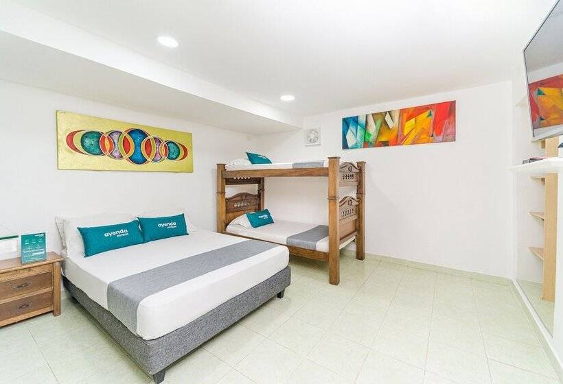 Quarto Quádruplo Estandar, Ayenda Casa Paraiso 1327