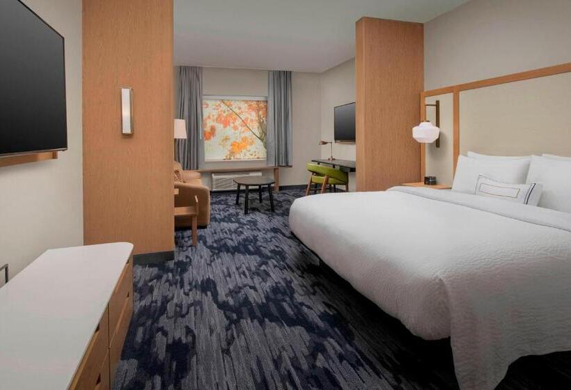 带大床的套房, Fairfield Inn & Suites By Marriott New Orleans Metairie